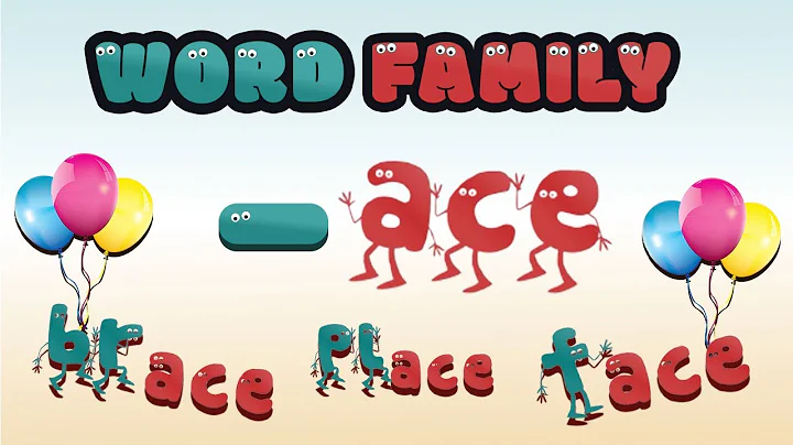 Word Family - ace | Phonics Song for Kids | Rhyming words - A to Z Alphabets
