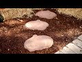 Pumpkin Stepping Stones DIY