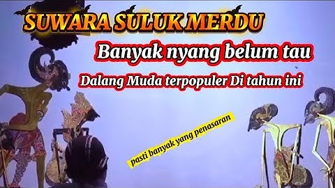 SULUK MERDU DALANG TERPOPULER DI JAGAT MAYA DALANG MUDA