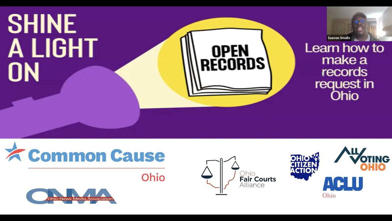 Ohio's Sunshine Law How to Make a Public Records Request Weds, April