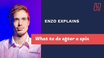 Enzo explains what to do after a spin.
