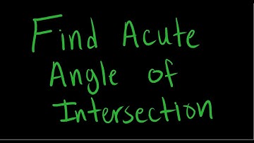 Find Angle of Intersection Between Two Vectors