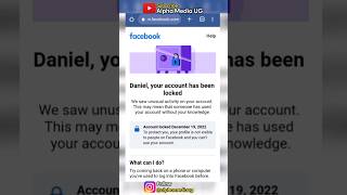 How to unlock Facebook account without learn more & get started option #shorts #unlockfacebook