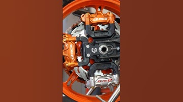 Stunt bike build with RCB prototype 4-piston brake calipers #motorcycle #stuntbike #vlog