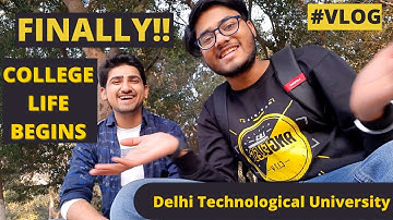 Visiting College First Time| Online me Offline ka Maza| DTU freshers|  Nikhil Gupta