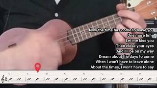 Video thumbnail of "Leaving on a Jet Plane - Uke Play Along"