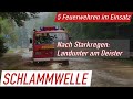 Schlammwelle rollt nach starken Regenfällen durch Eimbeckhausen - 5 Ortswehren im Einsatz (17.08.20)
