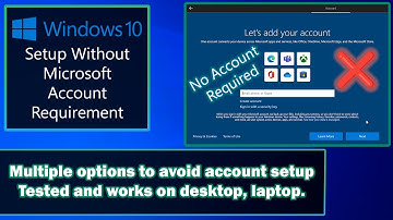 Windows 10 Setup Without Microsoft Account Requirement (7 Ways to Skip This) #windows10