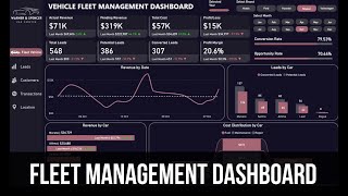 Vehicle Fleet Management Dashboard