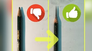 How to sharp a pencil like a pro for drawing | Exceptional Art