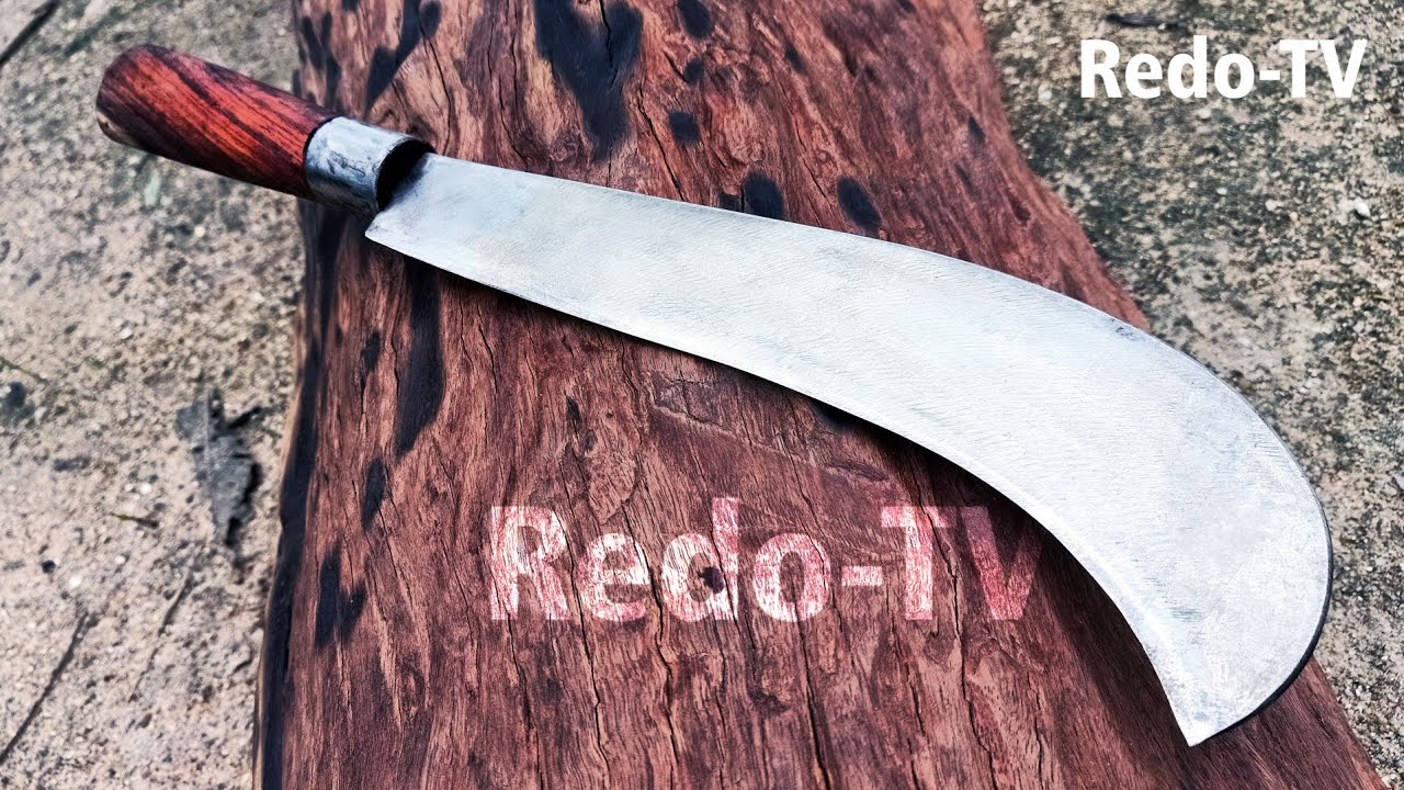 Make a Super Hard Coconut Machete Knife Blade YouTube