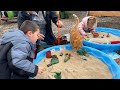 Sand Boxes in the Greenhouse &amp; Flower Bed Cleanup! 🏖️✂️🌿 // Garden Answer