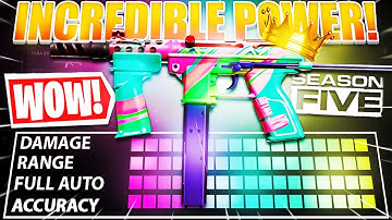 NEW TEC-9 META WARZONE SEASON 5... BROKEN MUZZLE 🤯 TEC-9 BEST CLASS SETUP LOADOUT is OVERPOWERED!