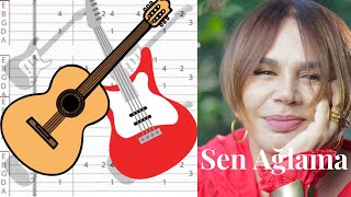 Sezen Aksu - Sen Ağlama - Gitar Tab - Gitar Dersi Resimi