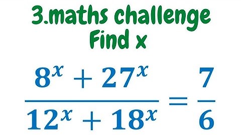 A very nice maths problem based on Algebra - solved!