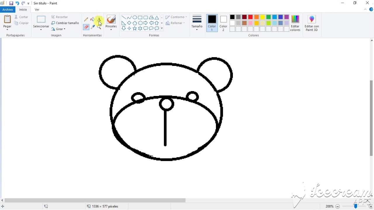 Como Dibujar Animalitos Con Figuras Geométricas En Paint Youtube