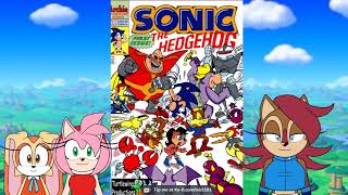 Reading Archie Sonic The Hedgehog Issue #1 Ft. Cream, Amy, and Sally