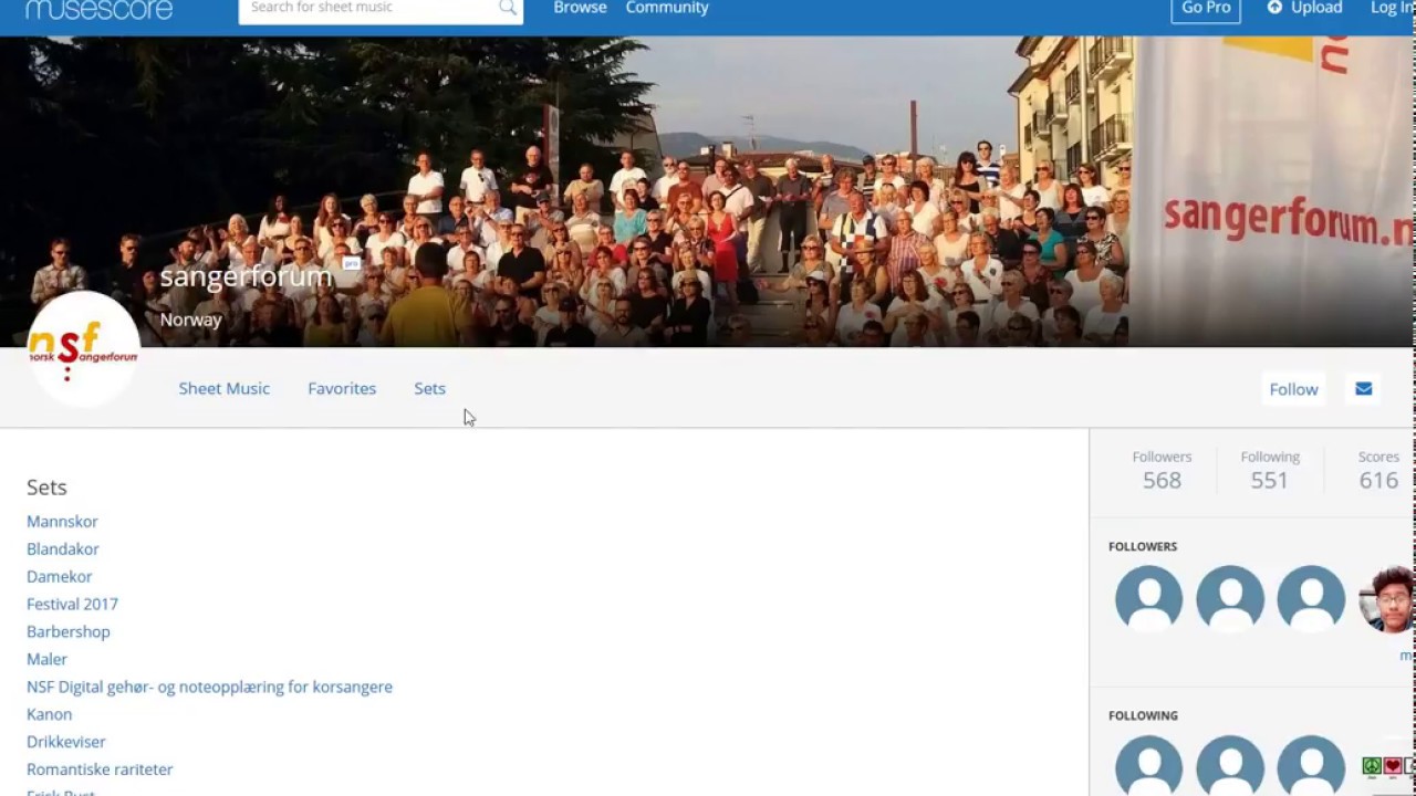 Digital sangbok fra Norsk sangerforum