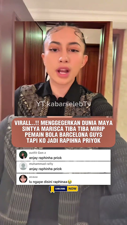 ko jadi mirip pemain bolaa #sintyamarisca #rapinha #viral #artis #seleb #selebgram #artisviral #fyp