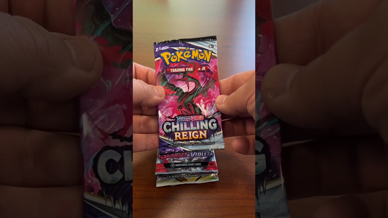 Pulled a Shadow Rider Calyrex V card today from a Pack of Pokémon Sword and Shield Chilling Reign