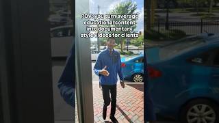 POV: you turn average educational content into documentary style videos #pov #bts #education #video