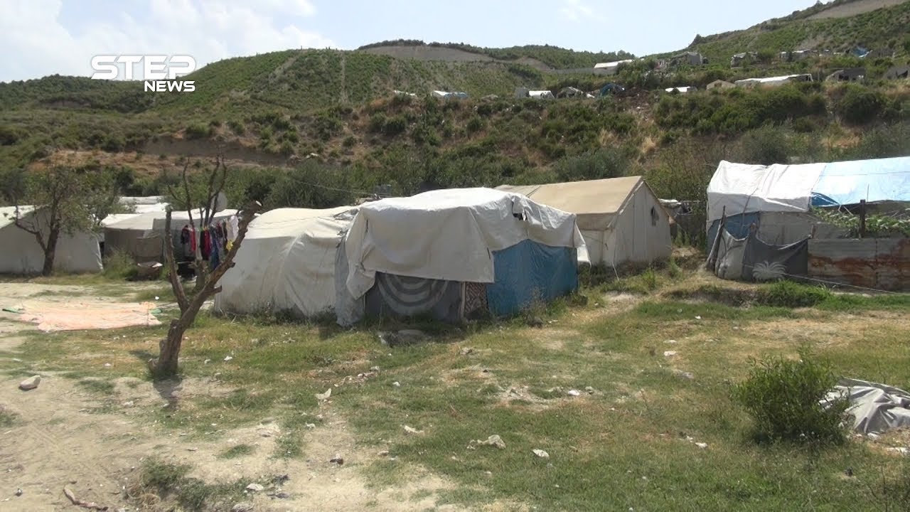 أكثر من أربعين ألف نازح من ريف اللاذقية يعيشون أوضاع معيشية صعبة في مخيم خربة الجوز
