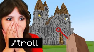 Minecraft ama Yapı Kapışmasında Kız Pro Mimarı TROLLEDİM!