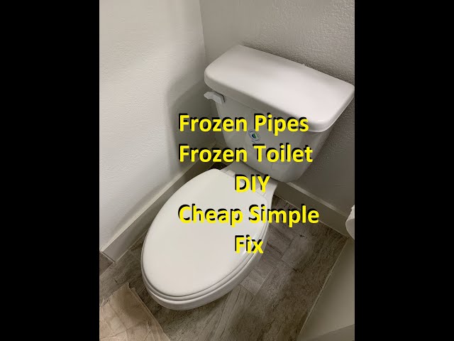 How To Fix Frozen Toilet Pipes: Quick & Easy Solutions