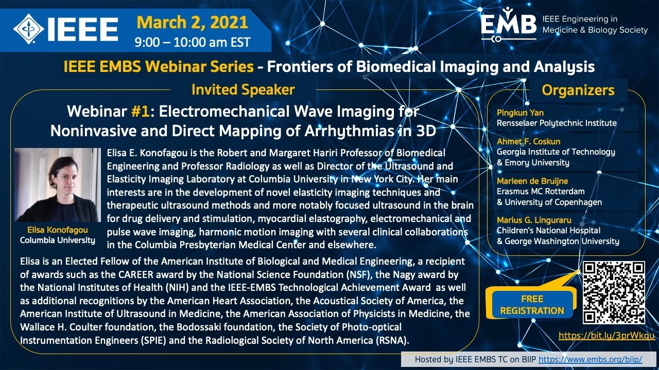Webinar #1: Electromechanical Wave Imaging - Prof. Elisa Konofagou