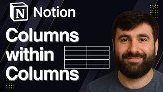 Add Columns within Columns in Notion | Quick Tutorial 2025