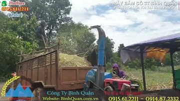 Máy Băm Cỏ 3T Bình Quân - Băm Cây Ngô Chạy Ngoài Đồng Với Đầu Nổ - Lh: 0915.570.783(zalo)