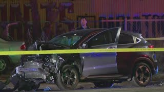 4 people arrested after crime spree ends with deadly crash