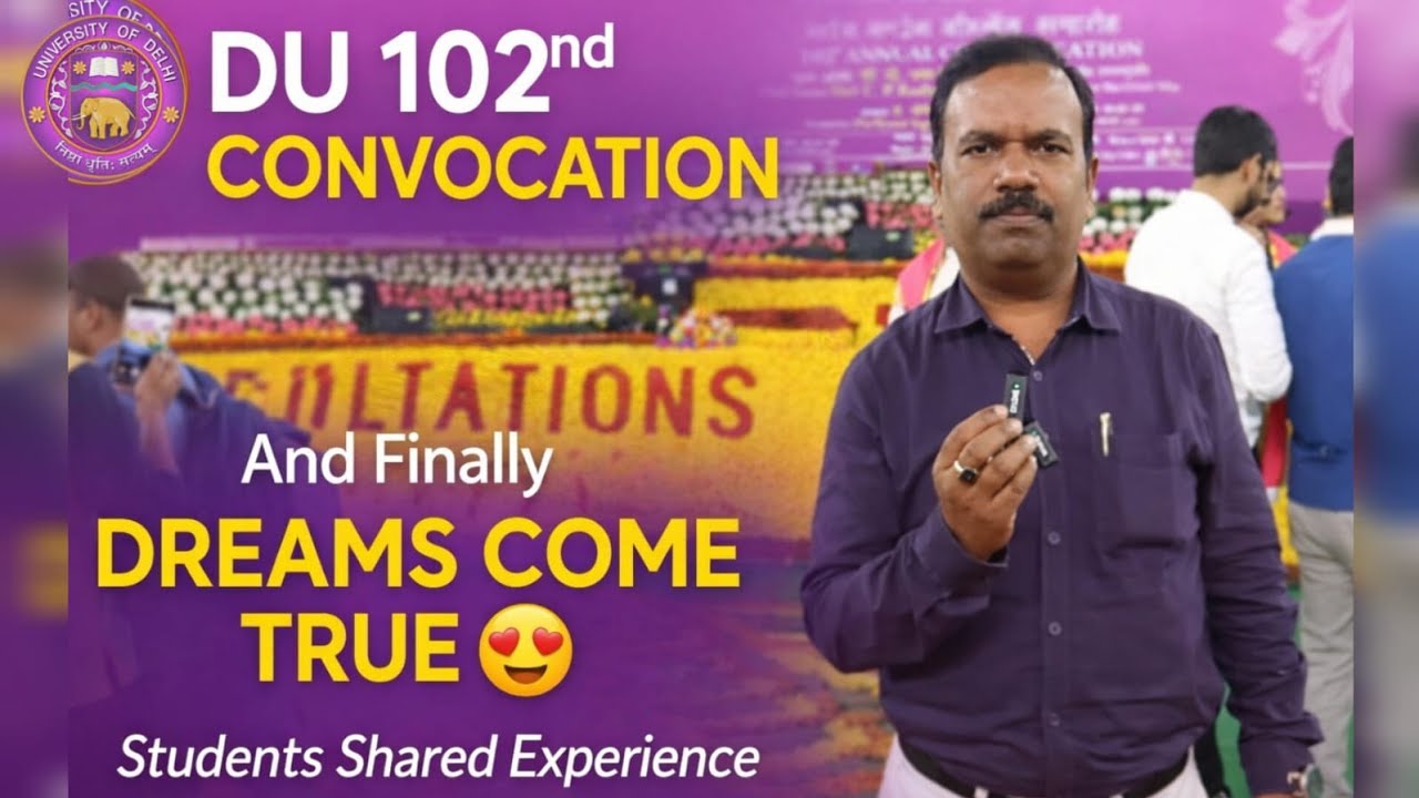 DU convocation 2026: Students Reactions After  Degree Received 😍 ll Delhi University Convocation  