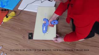 3D LEATHER WALL PANEL INSTALLATION