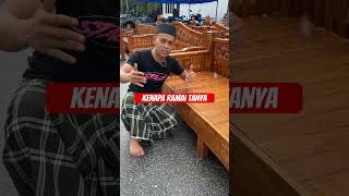 Kena test barang barula ada fakta nak bagitahu customer tentang perabot jati.