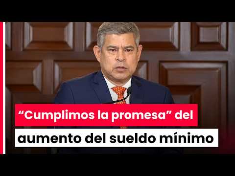 Premier Galarreta on the Minimum Wage increase: We are keeping our promise to the citizens