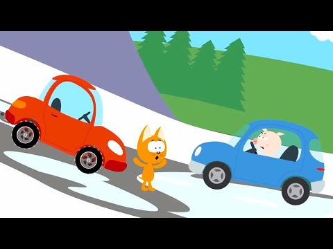 Котенок и волшебный гараж 🐱 Ледяная гора 🚜 Мультфильм для детей