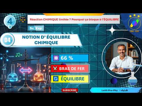 CHIMIE_4E_SC_EXP-4- NOTION D’ÉQUILIBRE CHIMIQUE | Pourquoi 66 % seulement ?