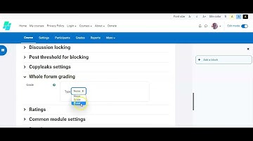 Video Tutorial about grading forums by whole forum grading