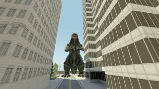 Godzilla 2000 vs Godzilla MV (short animation)