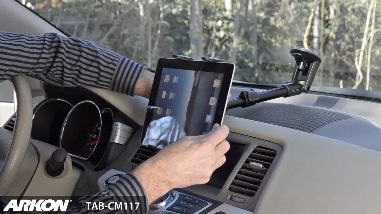Arkon 7" 12" Tablet Car Vehicle Windscreen Window Suction Mount Arm Holder 