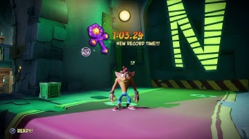 (37) Cortex Castle - 1m03.240s - Crash Bandicoot 4 Toys For Bob (TFB) Developer Time Trial Relics