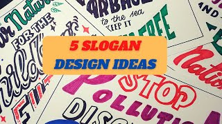 5 Slogan Designs - The Letter Dude