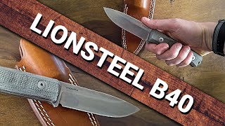 Lionsteel B40 -  Unboxing av en Bushcraftkniv | Recension #13