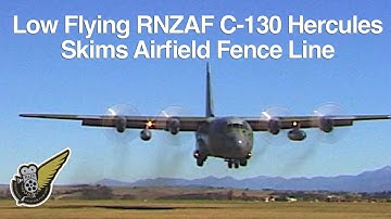 RNZAF C-130 Hercules Very Low Pass