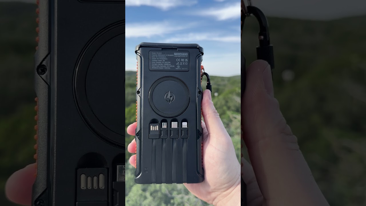 Solar + Hand Crank = Never Running Out of Battery 