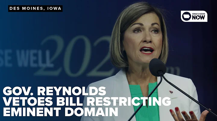 Gov. Reynolds vetoes bill restricting eminent domain in Iowa for carbon capture pipelines