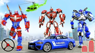 US Police Car Robot Driving - City Rescue Vehicles Drive | Android Gameplay #shorts screenshot 3