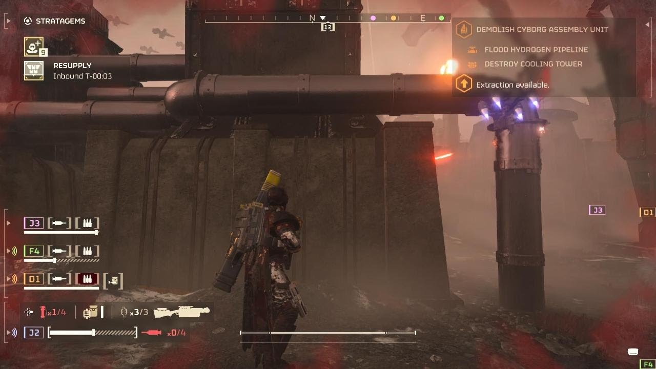 HELLDIVERS 2 --STRUGGLING 2 ESCAPE from CYBERSTAN