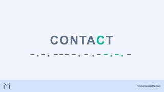 Contact in Morse code